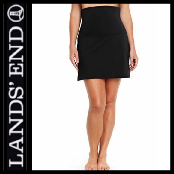 NWOT Lands’ End High Waist Tummy Control Skirt - Picture 2 of 13